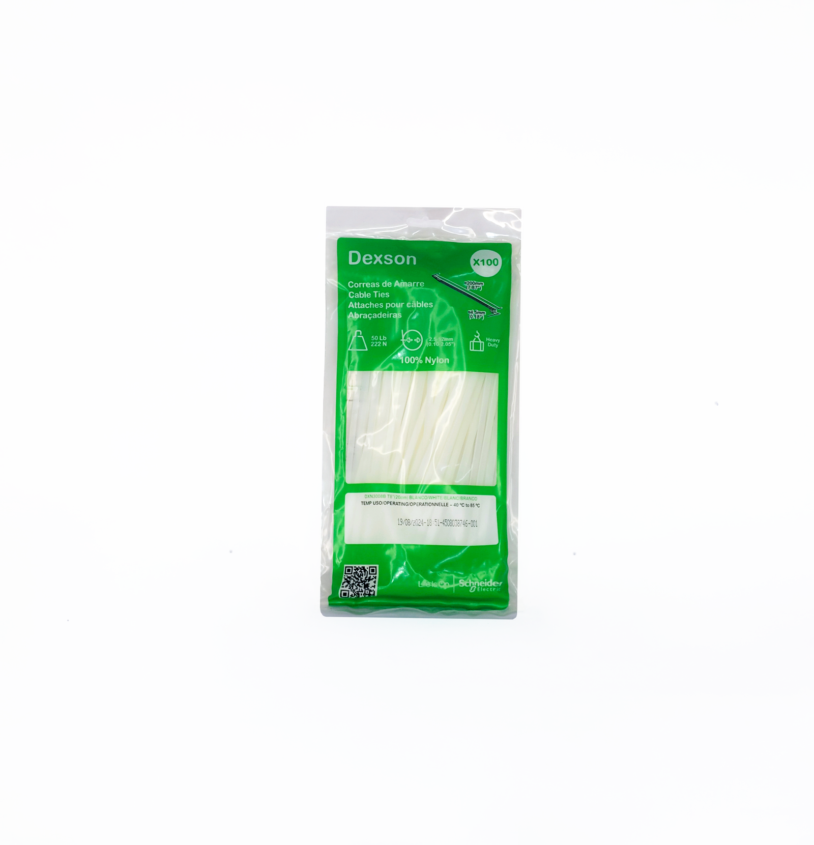 Amarres  plastico 10cm  Dexson X 100